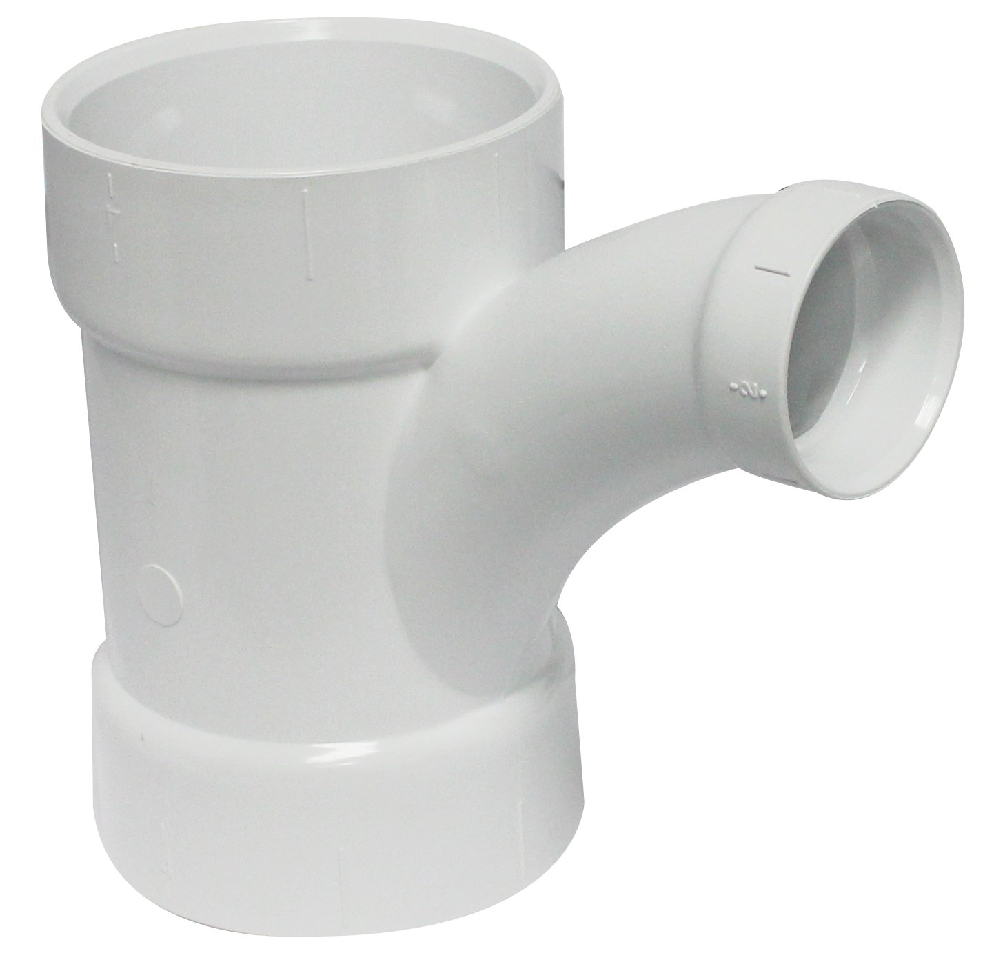 Amazon.com: Canplas 194337 PVC DWV Long Turn TY, 4 x 4 x 2-Inch